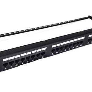 Bản đấu nối cáp 24 port UTP, bao gồm thanh quản lý cáp, không bao gồm Modular Jack