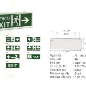 Đèn Exit KT-640 (2 mặt)