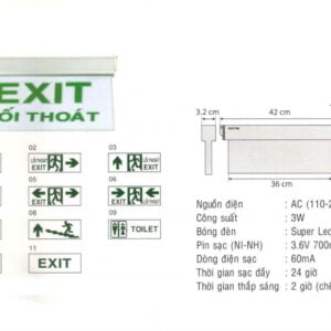 Đèn Exit KT-660 (2 mặt)