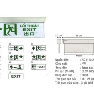 Đèn Exit KT-670 (2 mặt)
